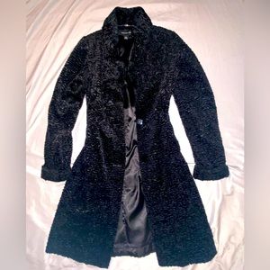 Joans New York Textured Black Coat Size Small